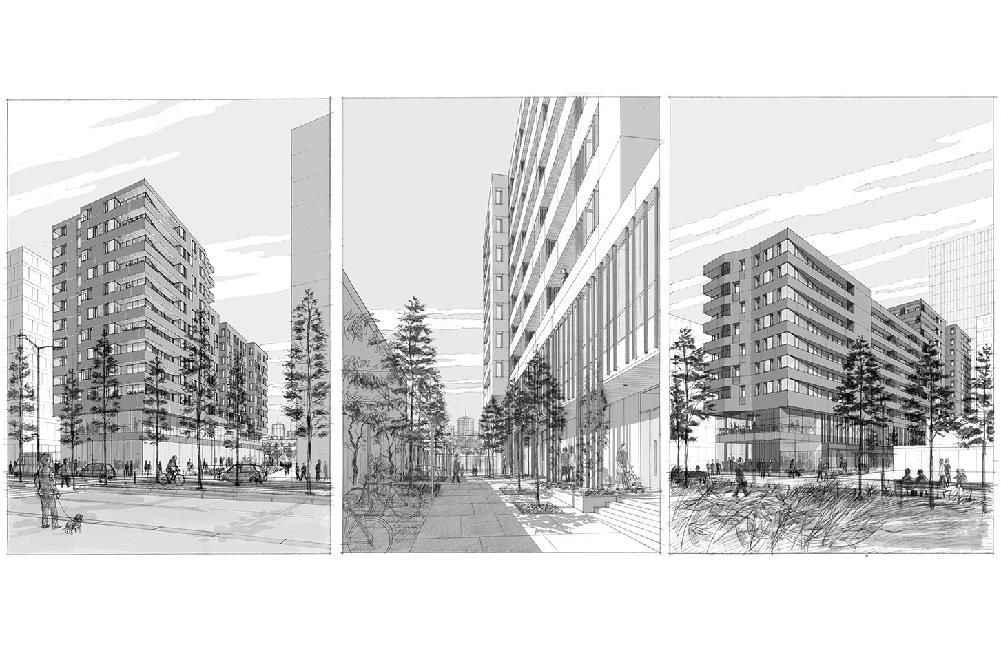 Concours pour un immeuble de logements à Paris - Jean & Aline Harari architectes - 2012