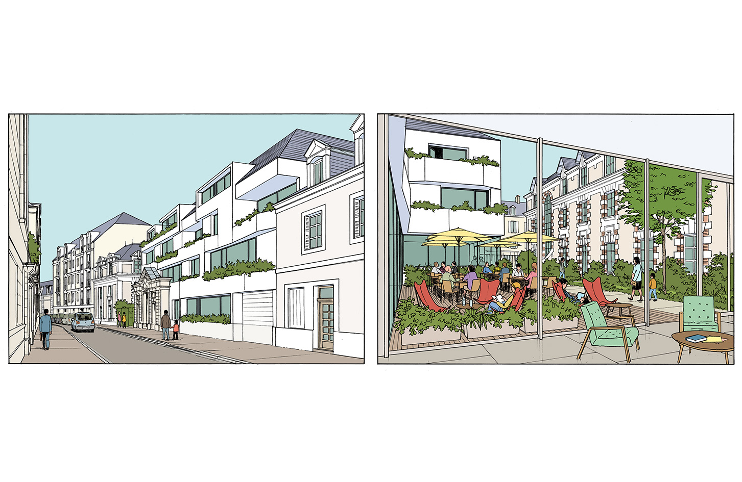 Concours pour un immeuble de logements à Angers - Catherine Dormoy architecte - 2016